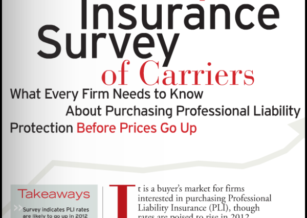 Professional Liability Insurance Survey – Engineering, Inc.